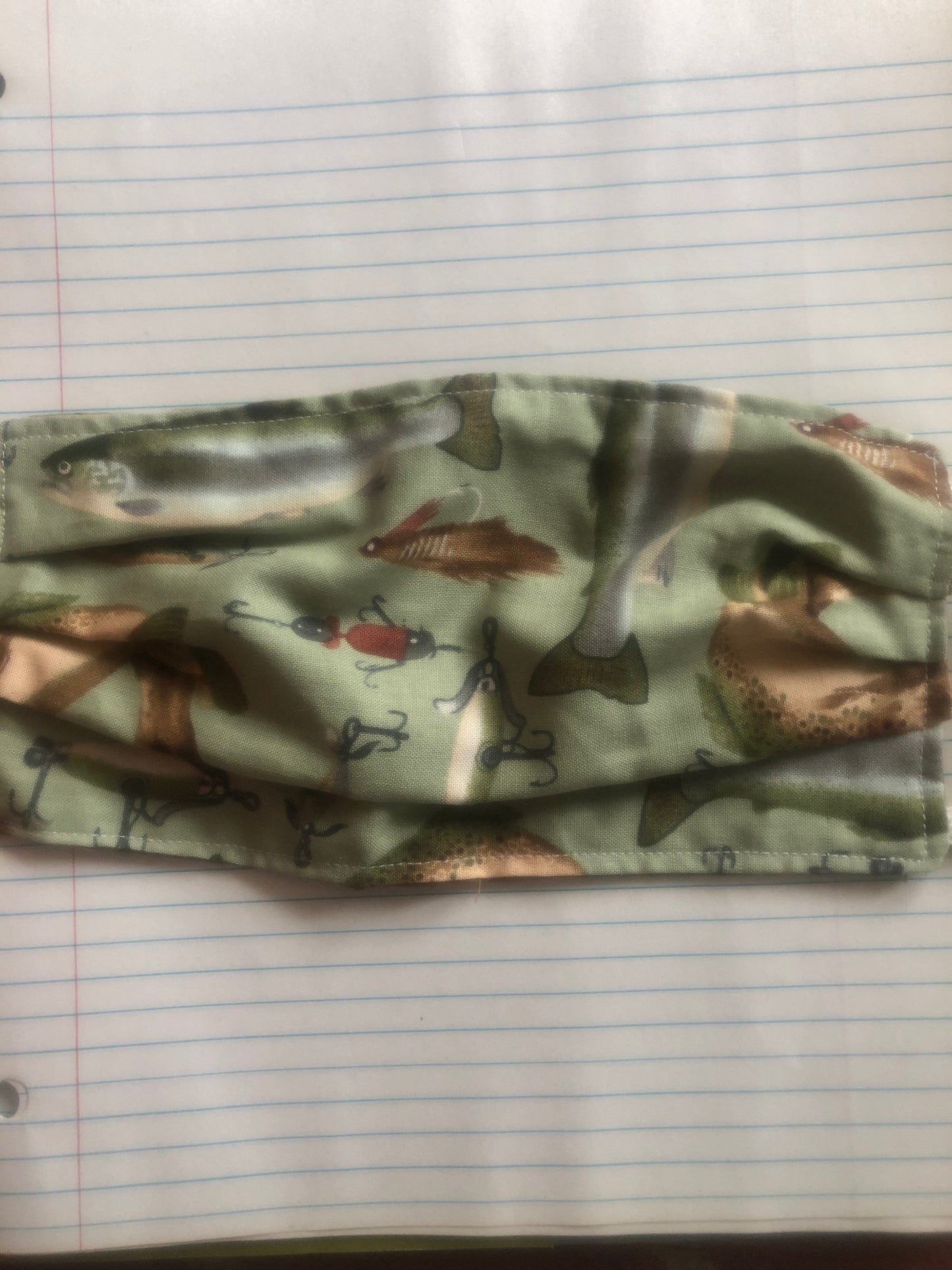 Fish and fishing lure face mask