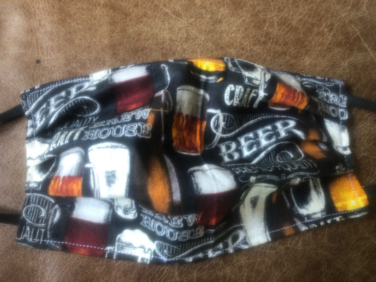 Beer logo face mask