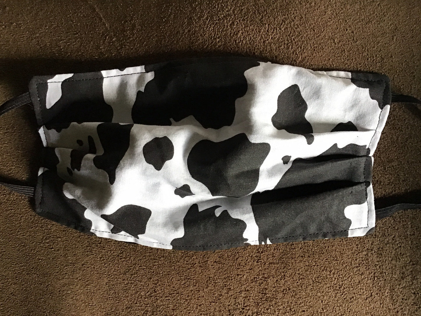 Cow print face mask