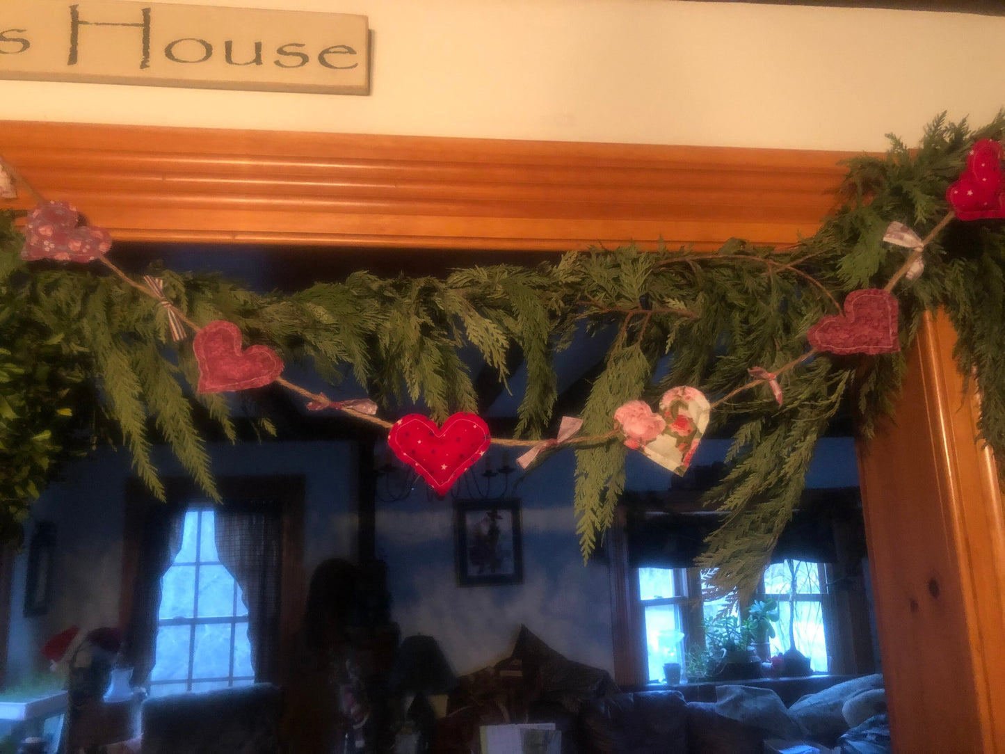 Valentine’s Day heart garland