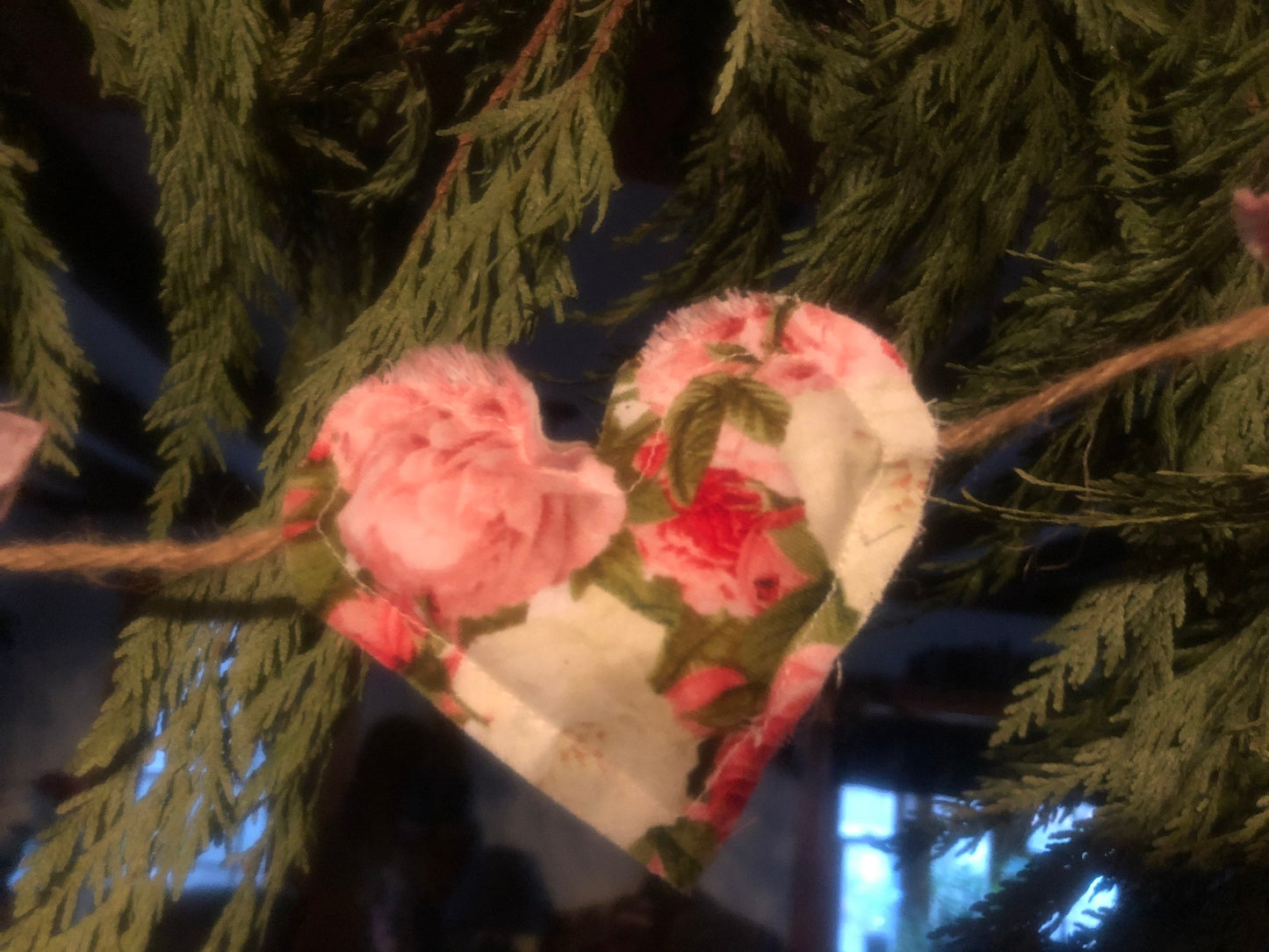 Valentine’s Day heart garland