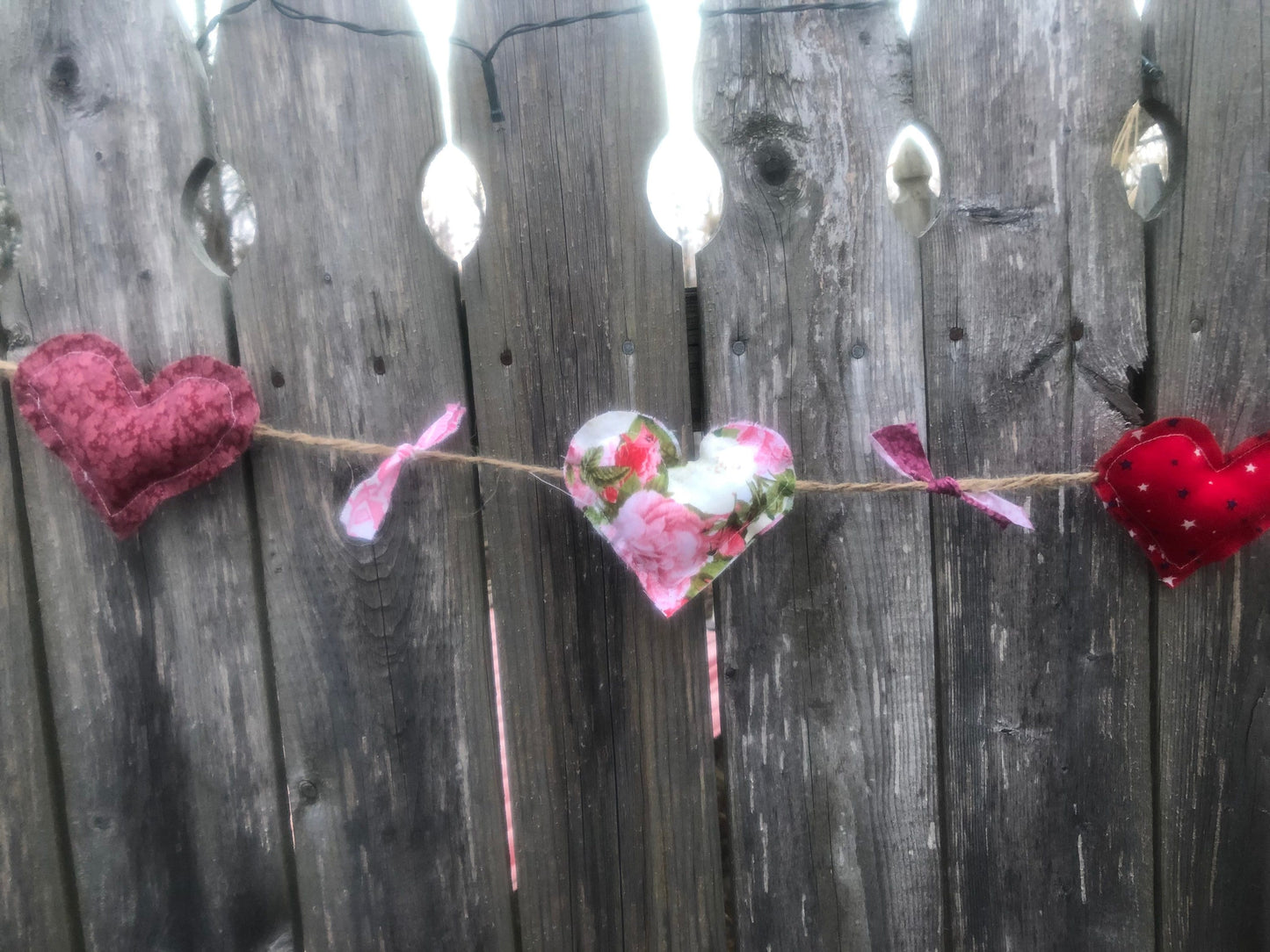 Valentine’s Day heart garland