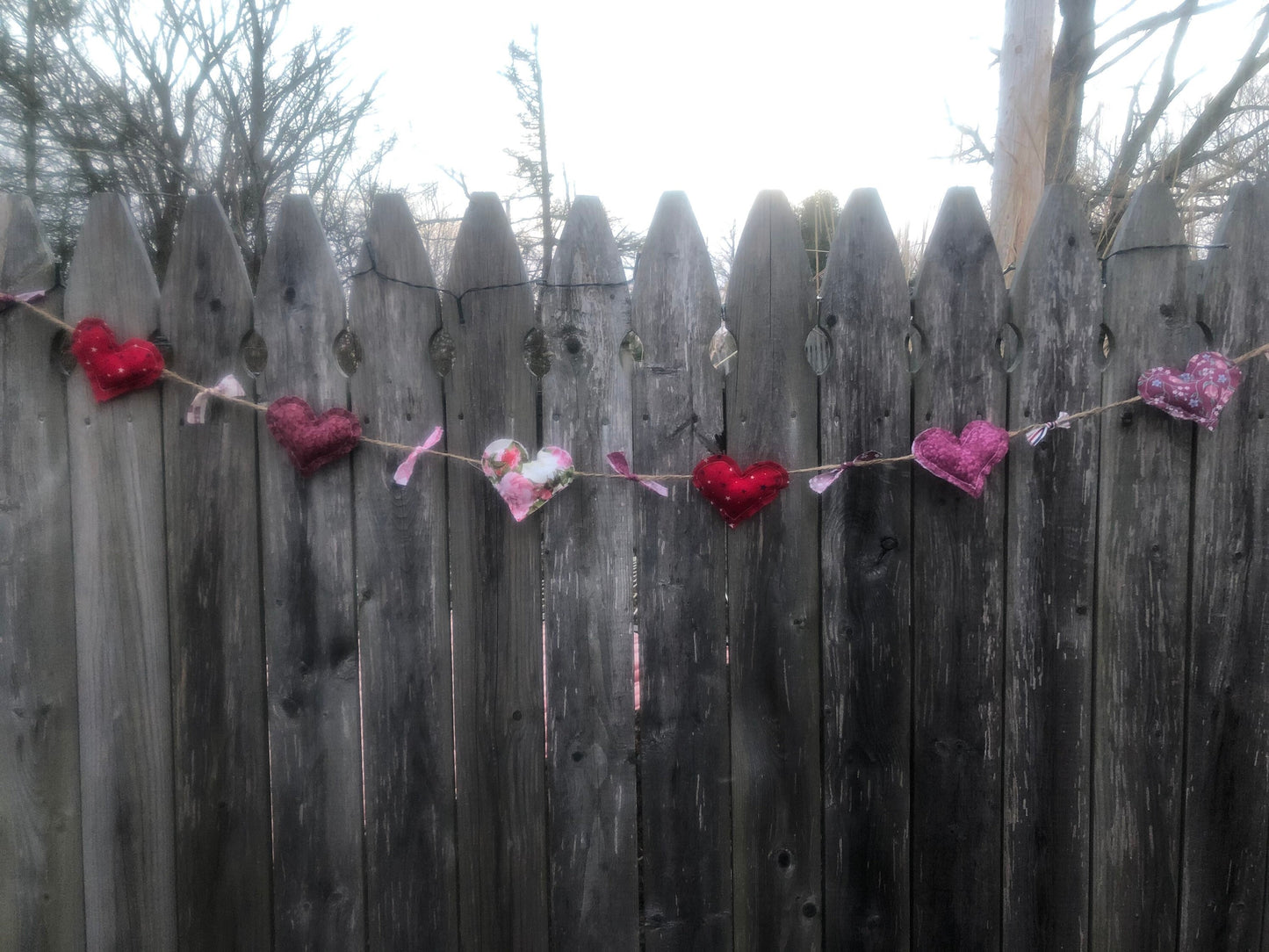 Valentine’s Day heart garland